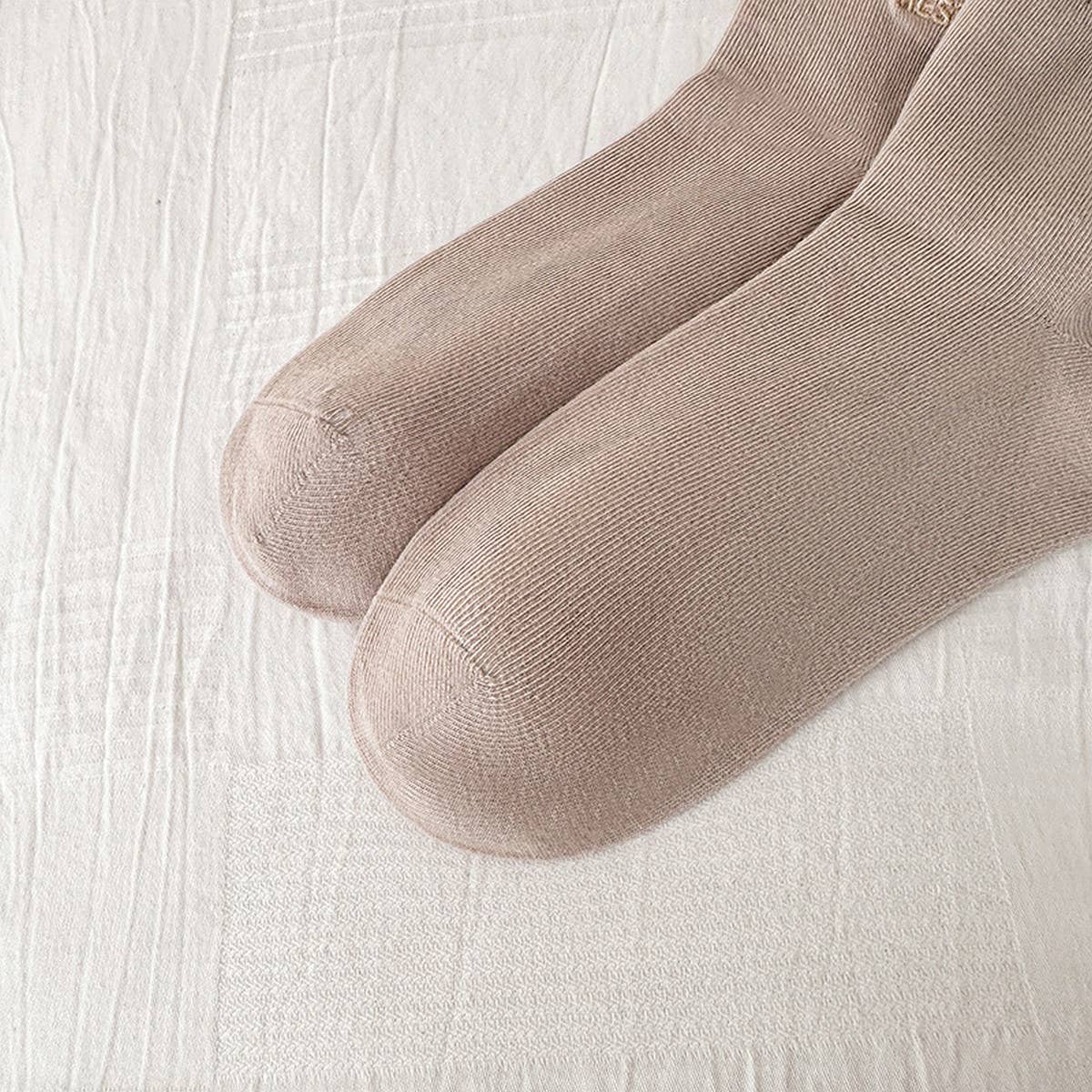 CARTOON MAILLARD LETTER STRIPED SOCKS_CWMS0959