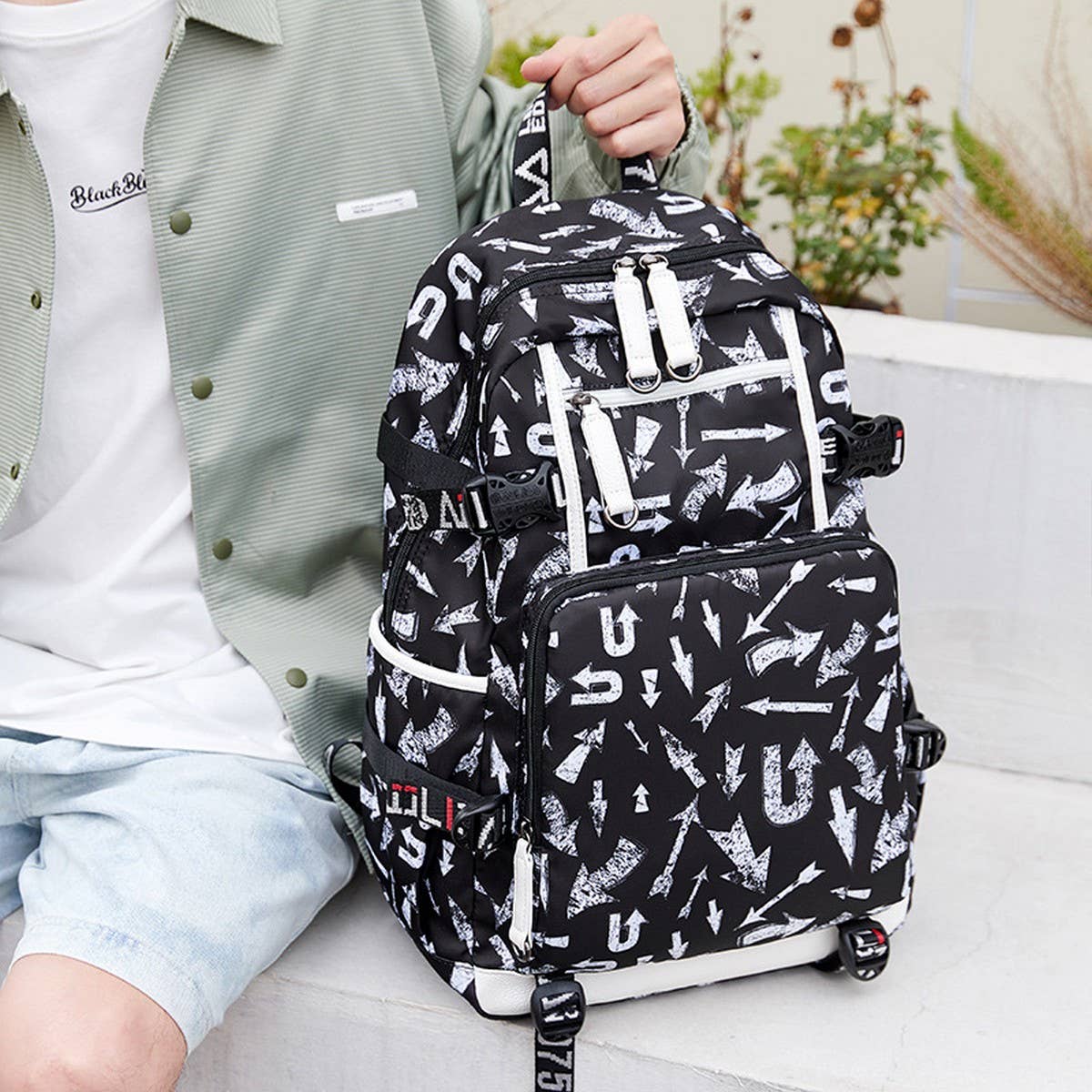 BACKPACKS FOR SCHOOL LARGE STYLISH HEAT PRINT_CWAB5387