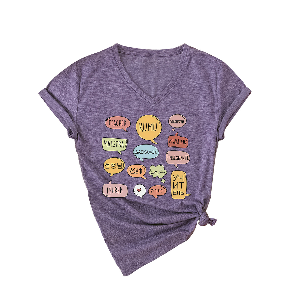 Women Teaching Teev Neck Teacher Shirt_Cwttsl0478