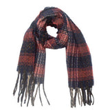 MIXED PLAID FRINGE SCARF UNISEX WINTER SHAWL_CWASC1282