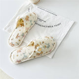 3D FLOWER BIRTHDAY DOG OPEN TOE HOME SLIPPERS_CWMM2972