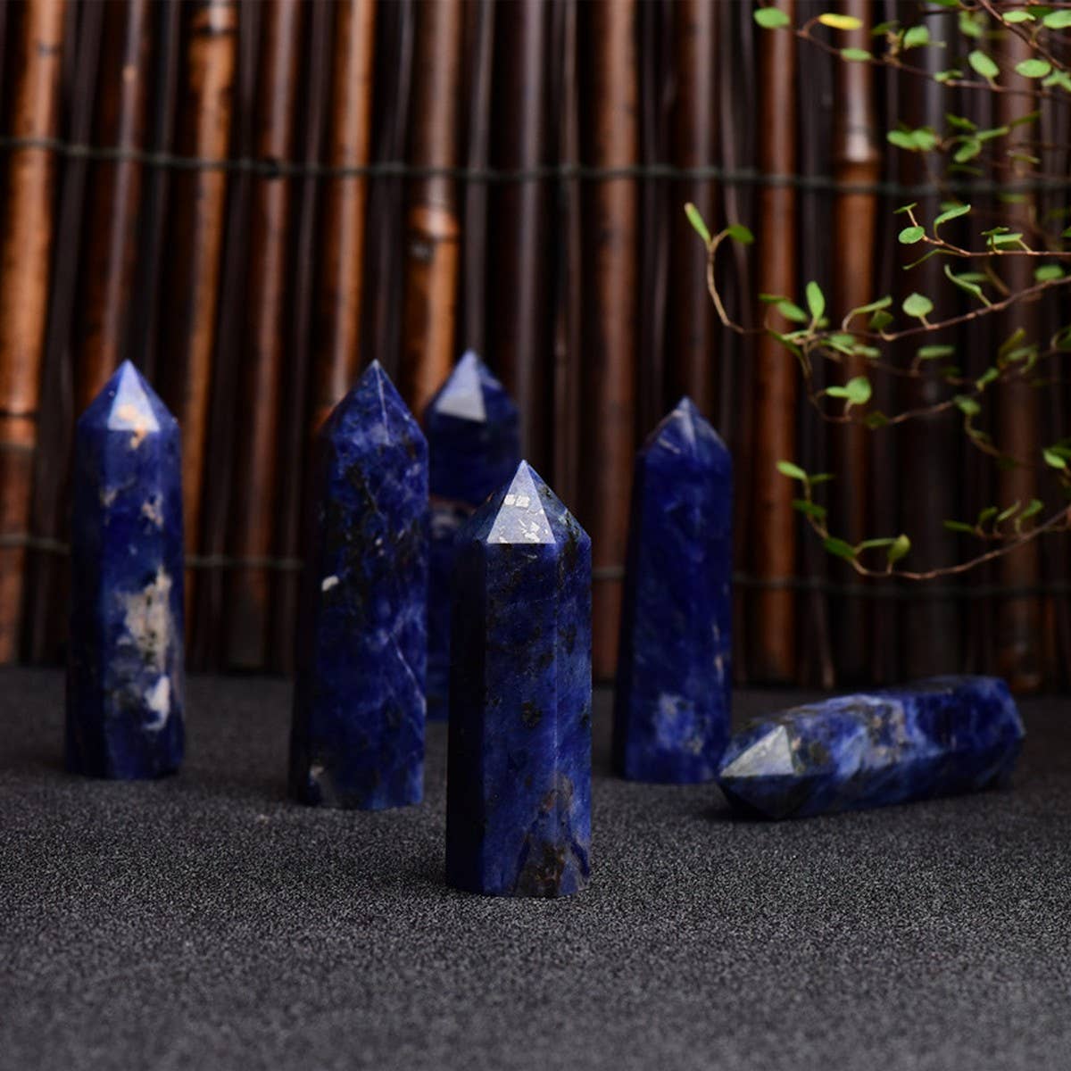 NATURAL BLUE LACE AGATE CRYSTAL TOWER_CWMM8122