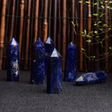 NATURAL BLUE LACE AGATE CRYSTAL TOWER_CWMM8122