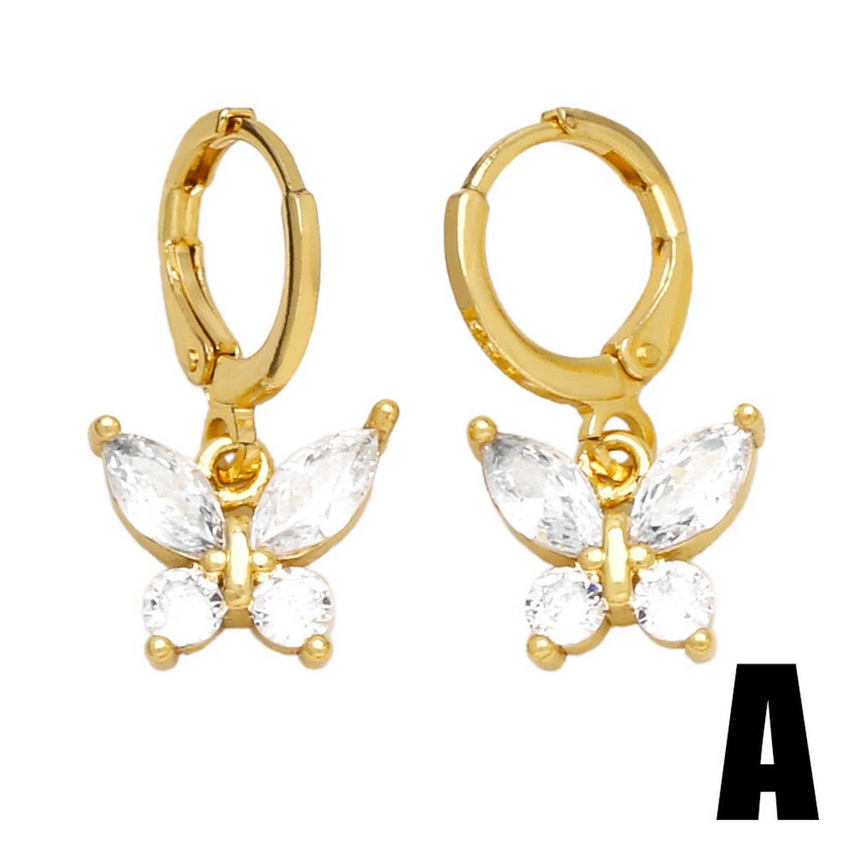 EXQUISITE ZIRCON DECORATED BUTTERFLY EARRINGS_CWAJE0986