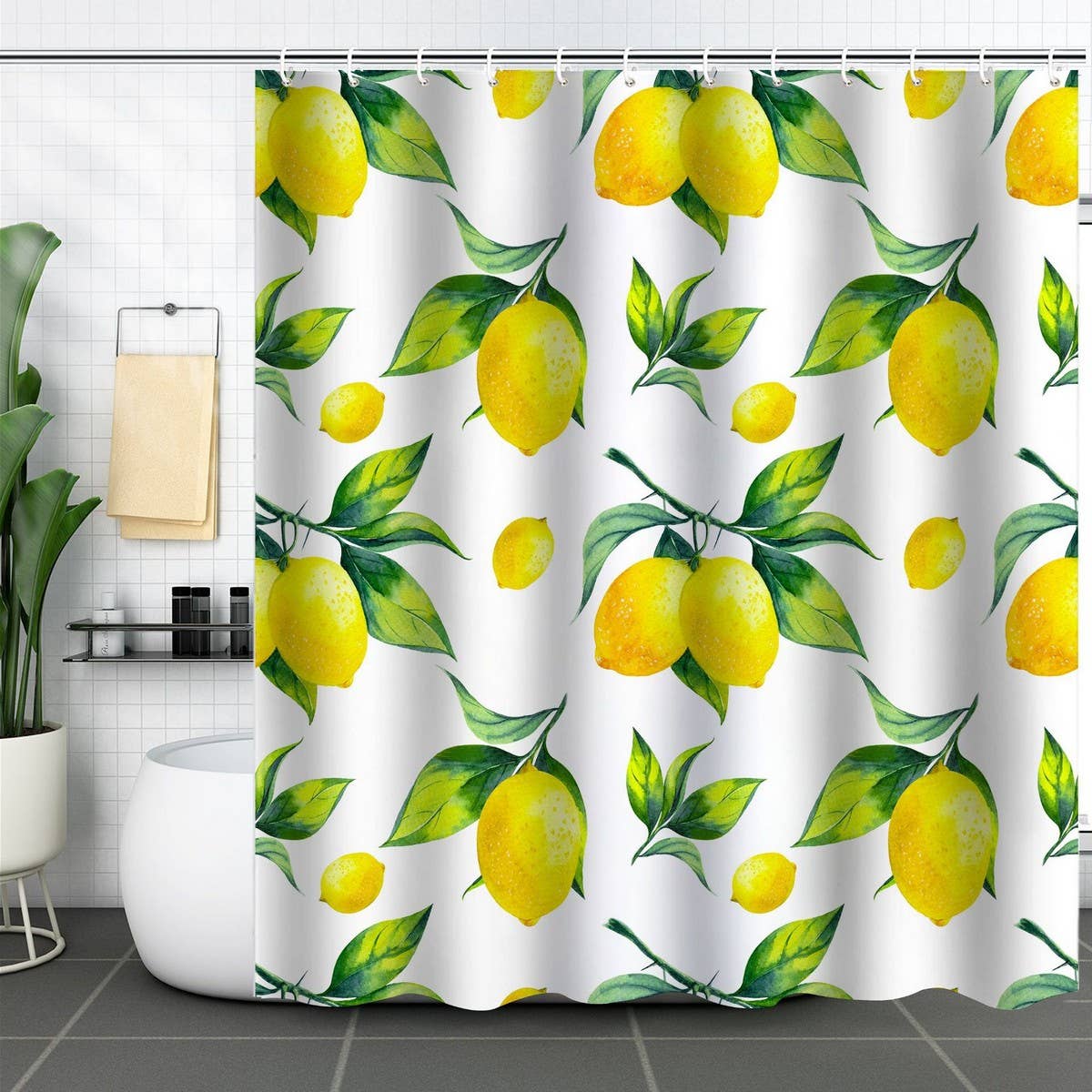 DIGITAL PRINTING FRUIT ISOLATION SHOWER CURTAIN_CWMM1793