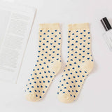 SWEAT ABSORBENT AND BREATHABLE SWEET FLOWER SOCKS_CWMS0975