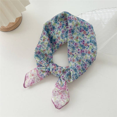 COTTON LINEN SQUARE SCARF BREATHABLE NECK WRAP_CWMS0673