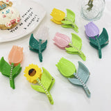 RHINESTONE FLOWER HAIR CLAW TULIP SUNFLOWER CLIP_CWAHA0966