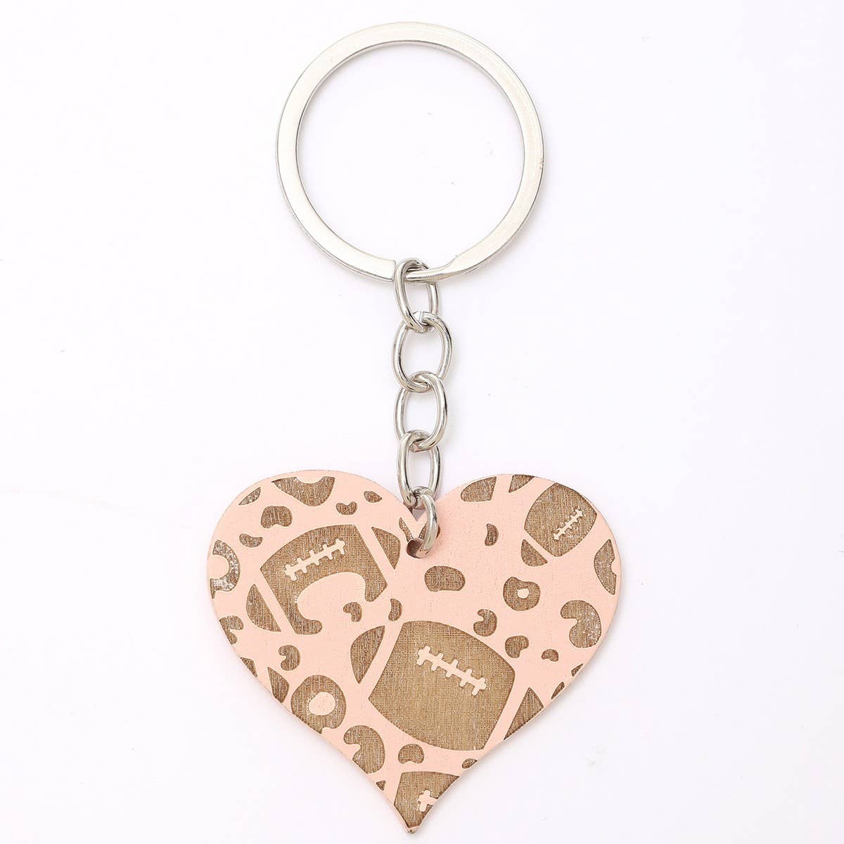 HEART SHAPED WOODEN KEYCHAIN PENDANT_CWMM0586