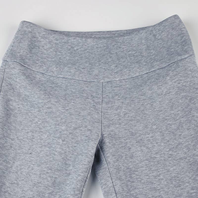 Sporty And Fashionable Flared Trousers