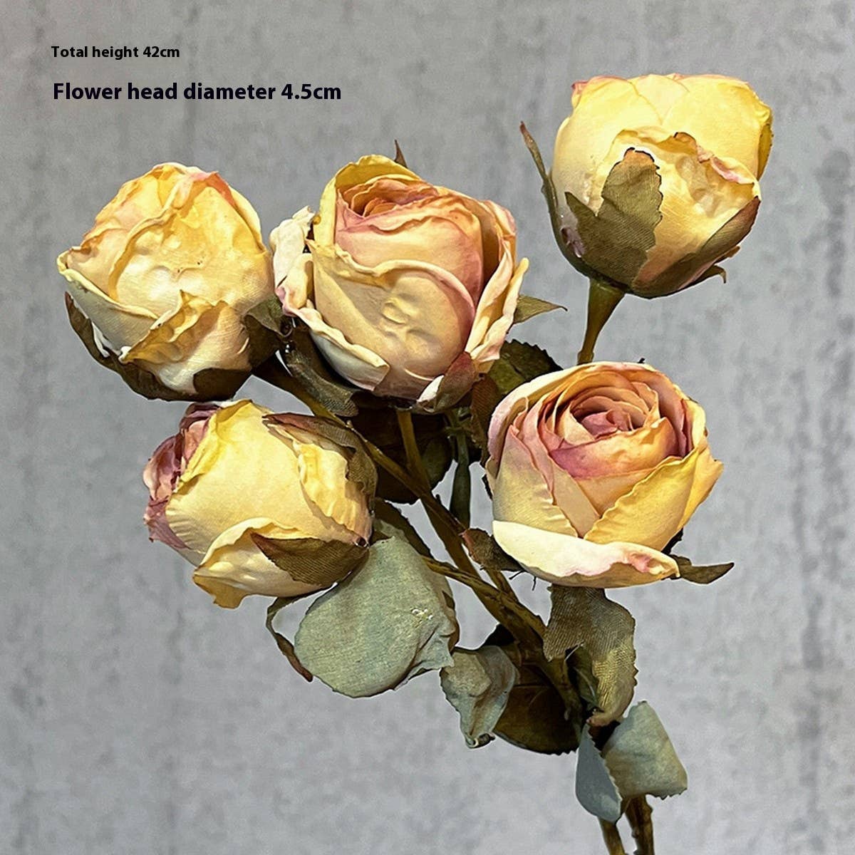 HIGH END BURNT EDGE ROSE BOUQUET FOR TABLE DECOR_CWMM6588