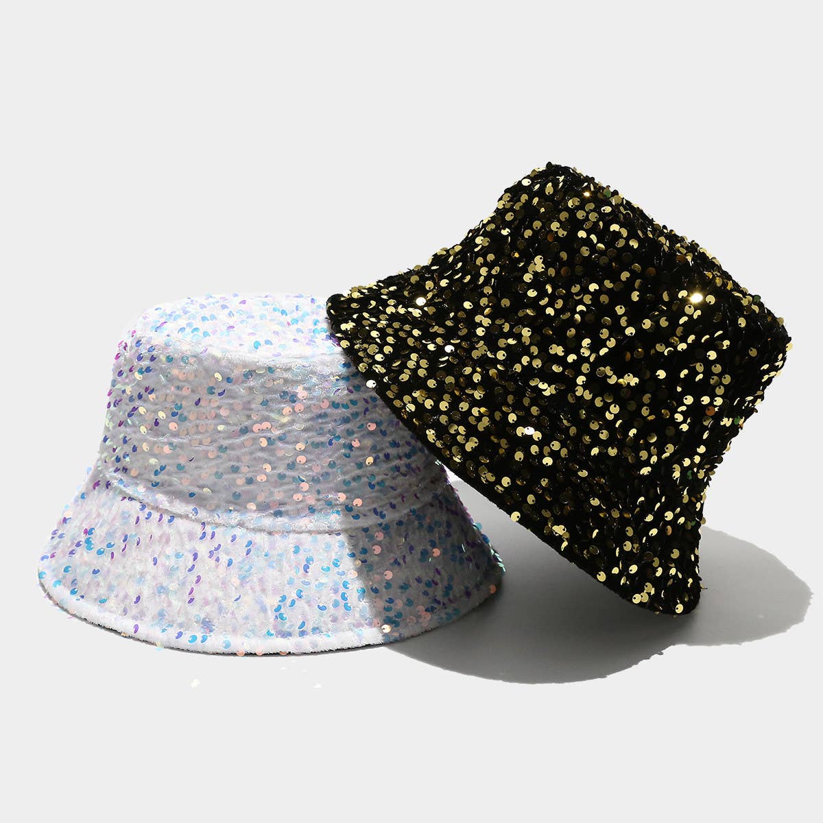ALL MATCH SEQUINED PERSONALITY STREET BUCKET HAT_CWAB2929