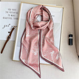 IMITATION SILK RIBBON BEVEL WIDE COLLAR HEAD SCARF_CWASC1529