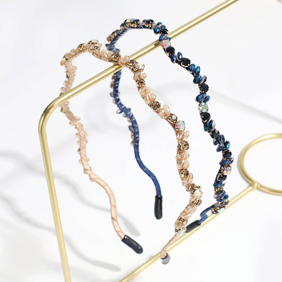 GENTLE WAVE RHINESTONE HEADBAND_CWAHA2244