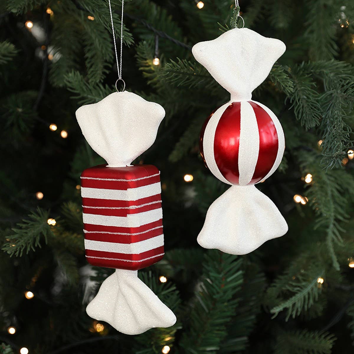 CREATIVE PLASTIC CANDY CANE XMAS TREE DECOR_CWMM9788