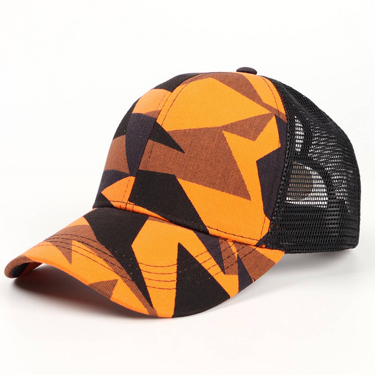 OUTDOOR CAMOUFLAGE GRAFFITI TIE DYE BASEBALL CAP_CWAH1147
