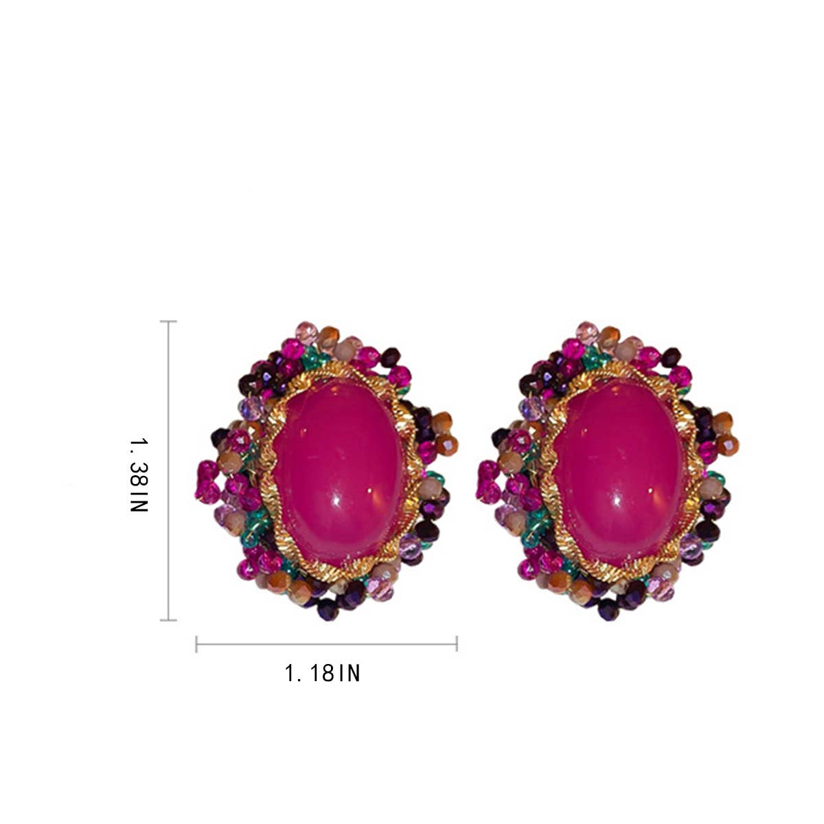 ELLIPTICAL FASHION RETRO EARRINGS_CWAJE2069