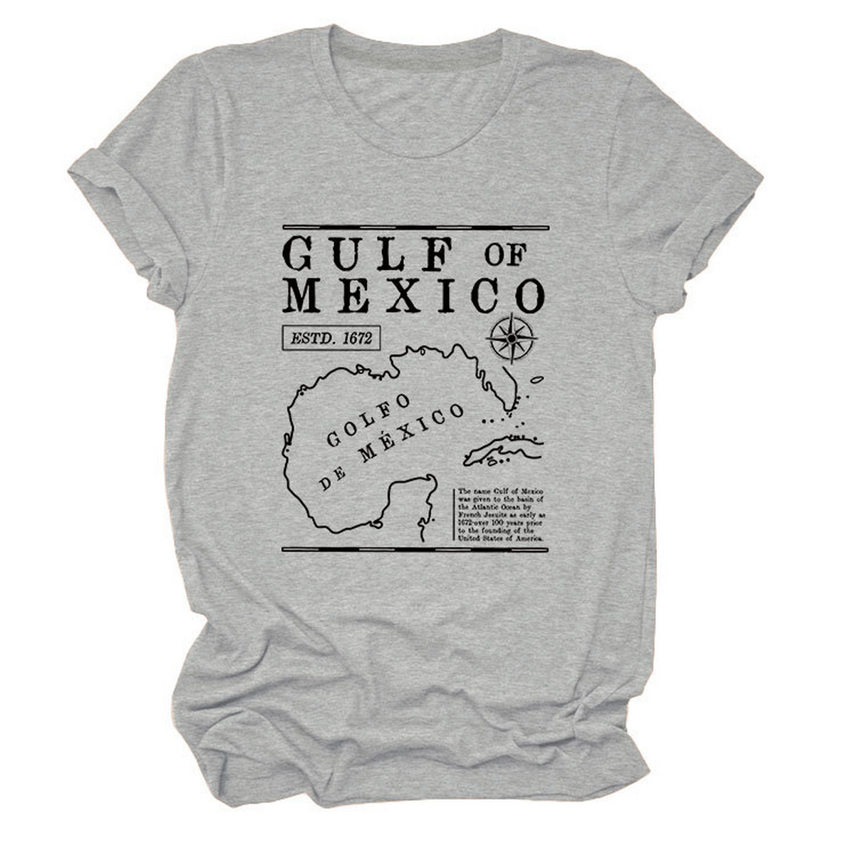 GULF OF MEXICO ESTD TEE SOFT COMFORT T SHIRT_CWTTSL0489