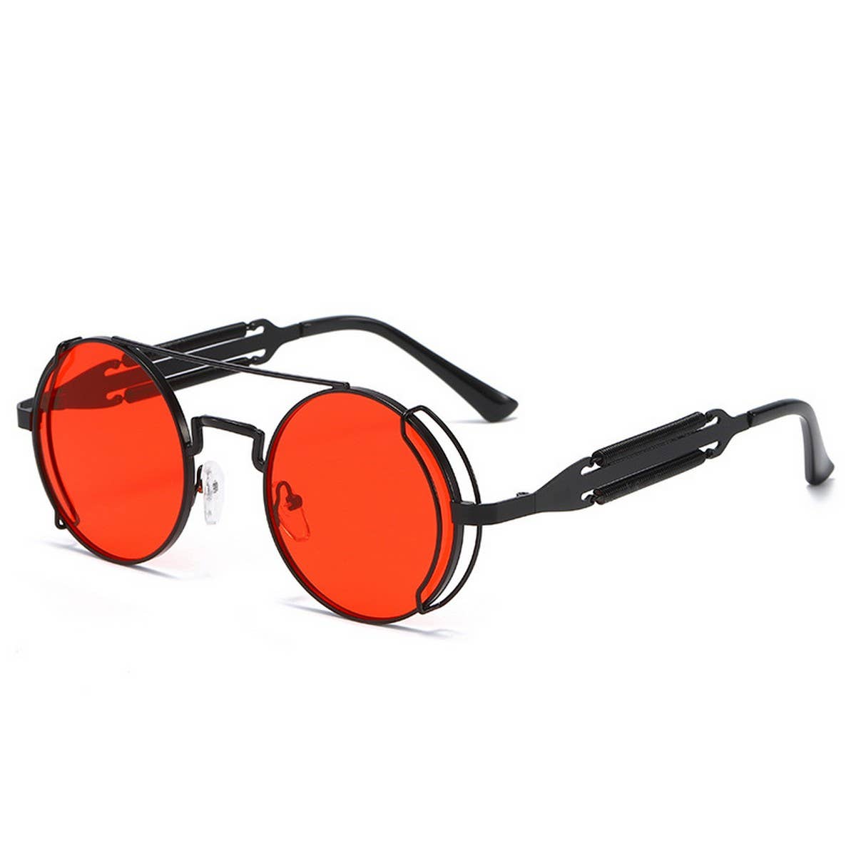 METAL ROUND FRAME STEAMPUNK METAL SUNGLASSES_CWASG0269
