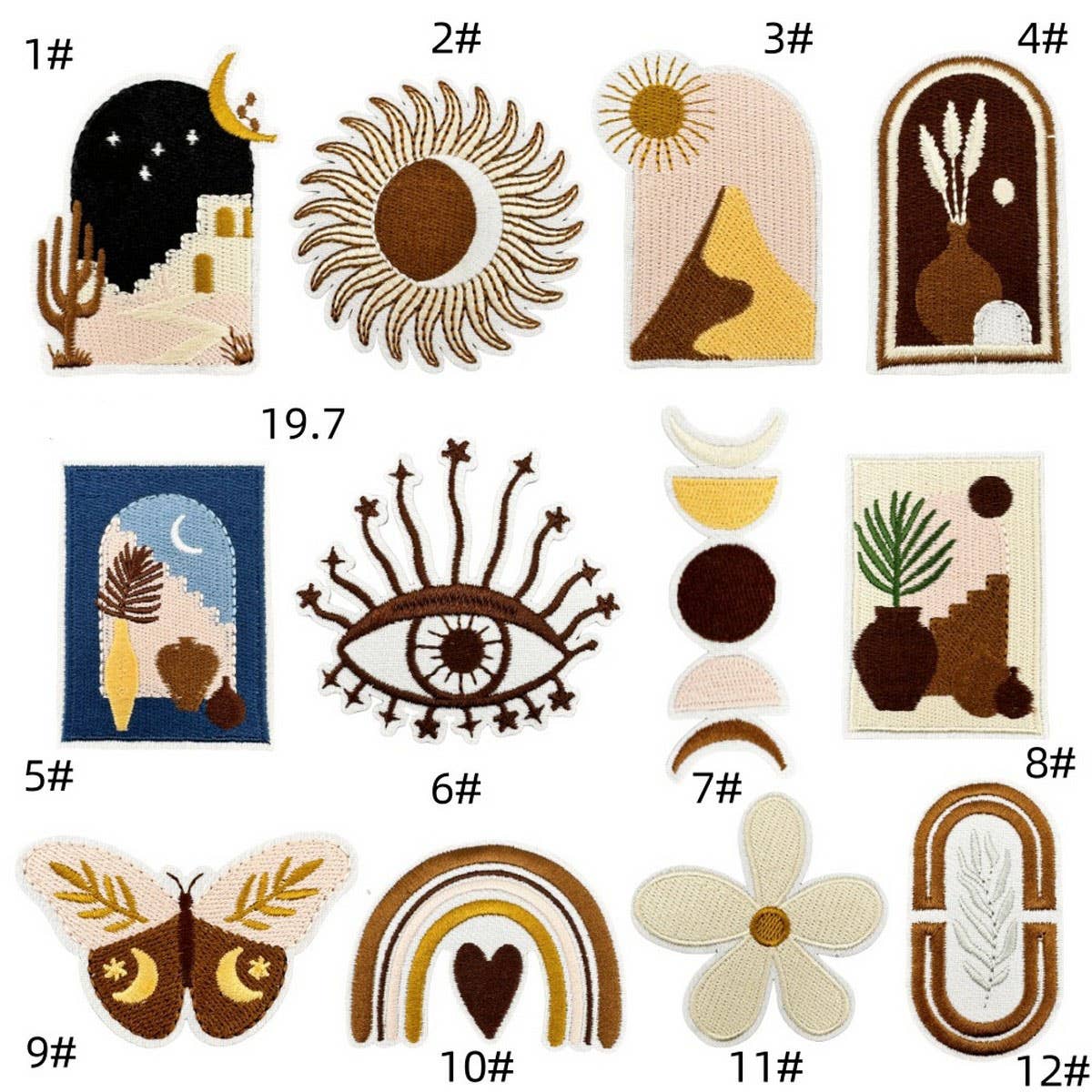 PURE COLOR BOHEMIAN SERIES FABRIC PATCH_CWMM4061