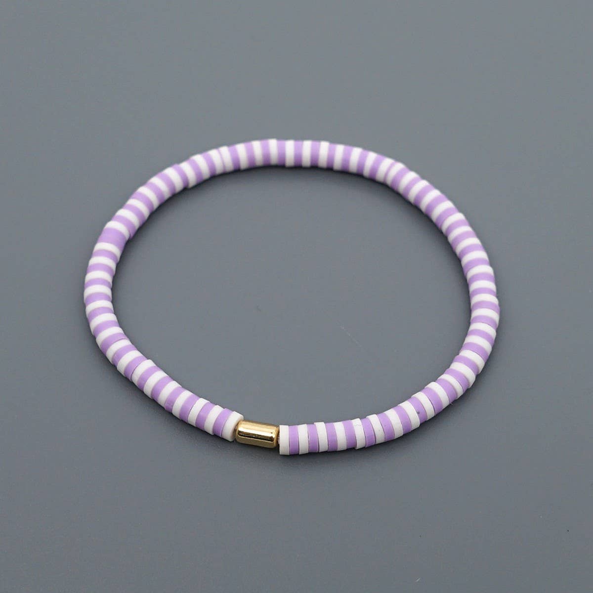 FASHIONABLE MULTI COLOR SOFT CLAY BEADED BRACELET_CWMM3818