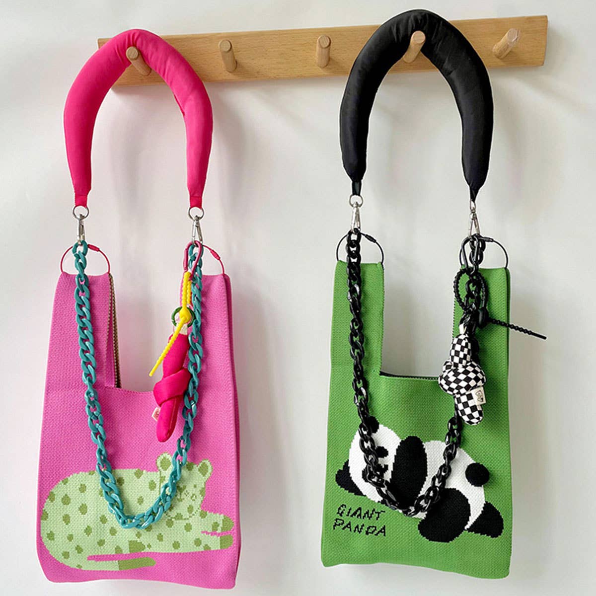 Adjustable Knitted Shoulder Strap Chain Bag Strap_Cwmm1071