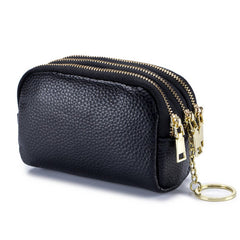 MULTIFUNCTIONAL HEADER COWHIDE MINI COIN PURSE_CWAB3893