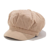 Corduroy Casual Newsboy Cap_Cwah04320