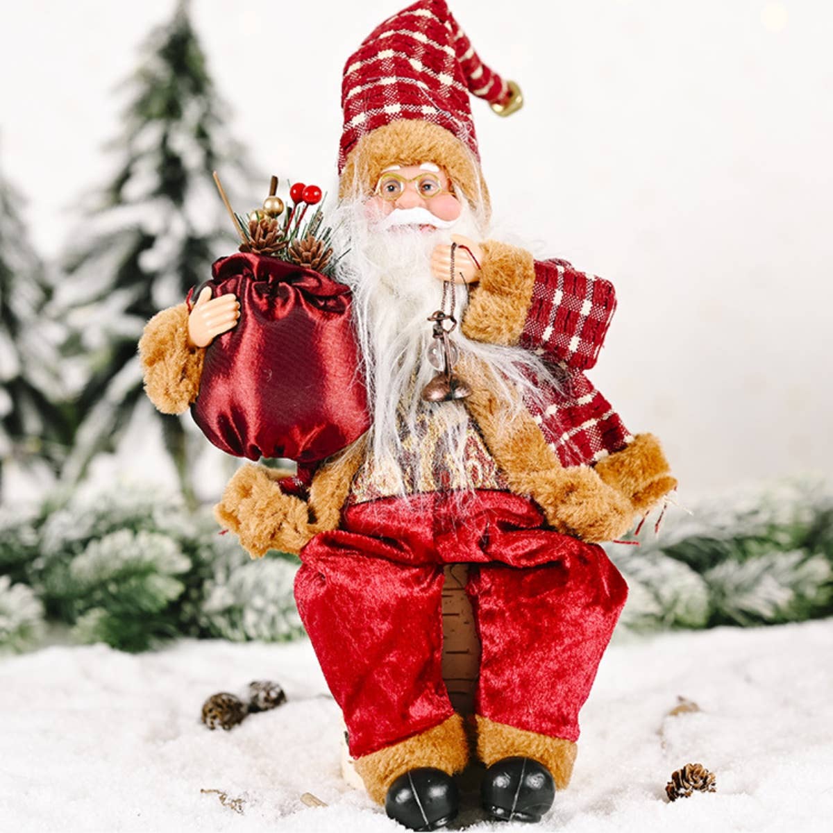 Cwasc1950_Christmas Doll Santa Claus Doll Decoration