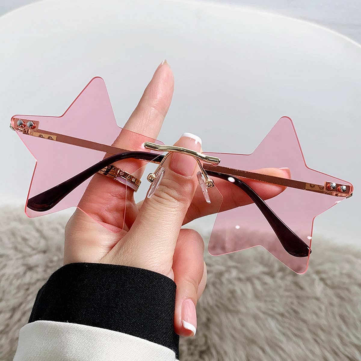 STAR SHAPEDR SUNGLASSES FASHION PARTY GLASSES_CWASG0348