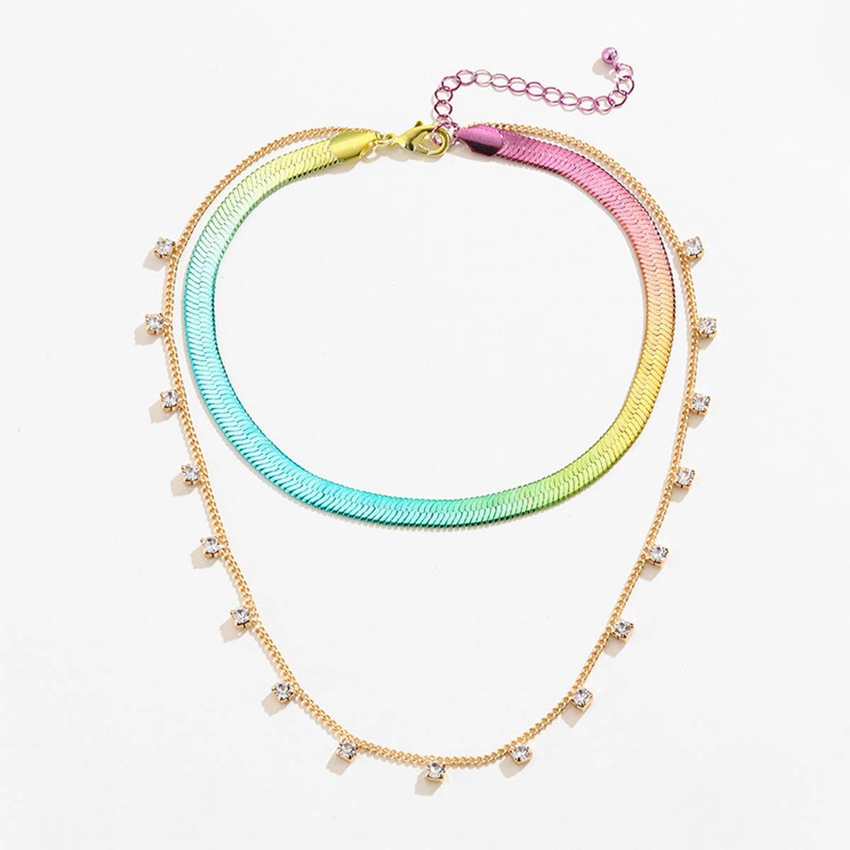 SUMMER HOT SELLING GRADIENT STACKING NECKLACE SET_CWAJE2928