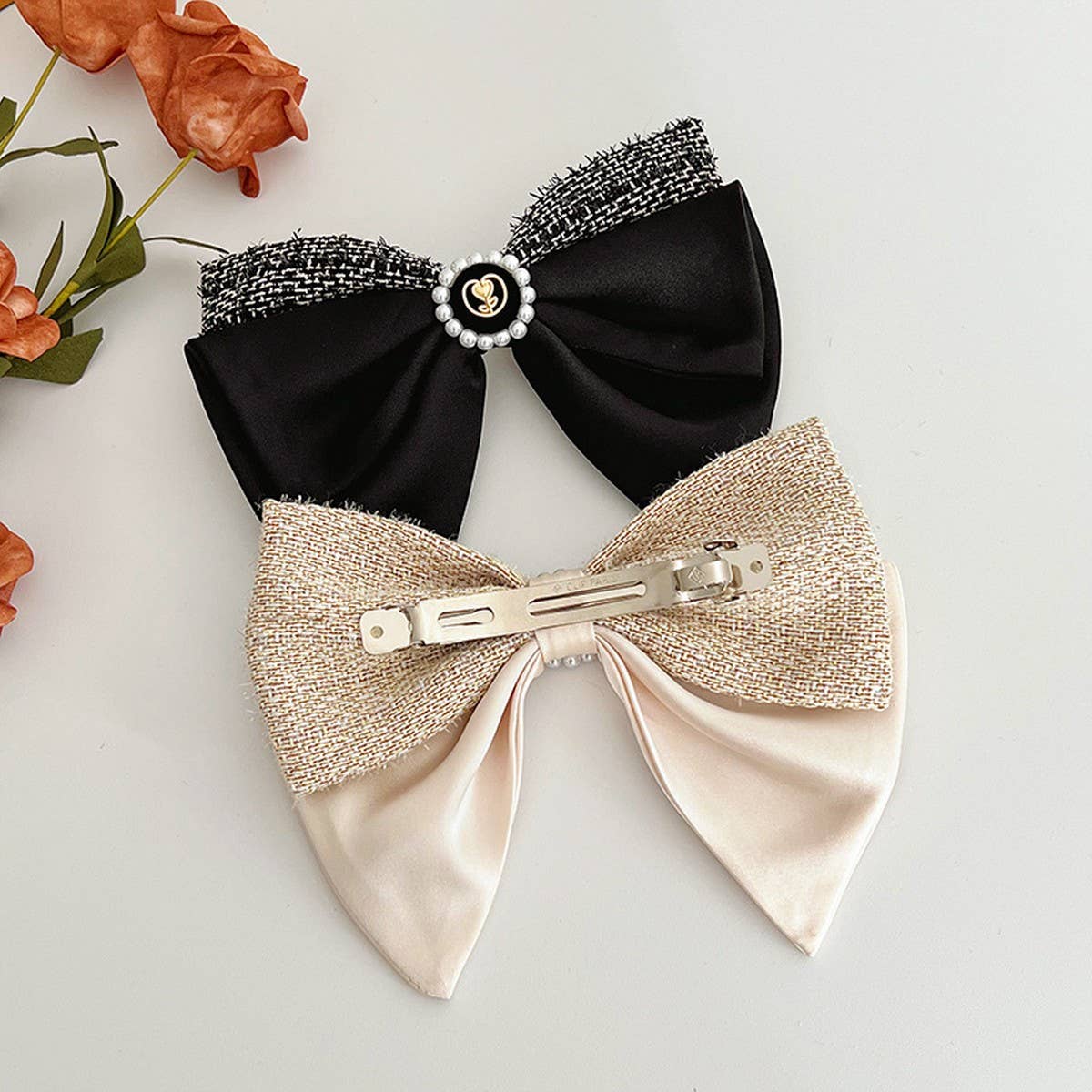 SMALL FRAGRANT STYLE HIGH END BOW HAIRPINS_CWAHA1192