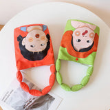 PADDED CANVAS BUCKET BAG CUTE HANDHELD TOTE_CWAB5667