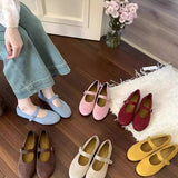 Vintage Flat Mary Jane Soft Sole Shoes