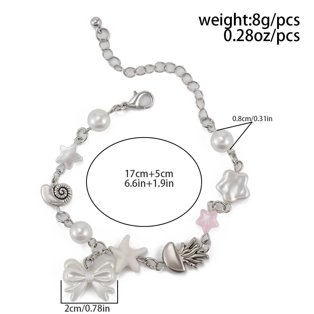 SWEET AND COOL PASTORAL STYLE BOW TASSEL BRACELET_CWAJE1916