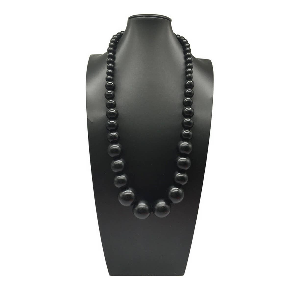 COLORFUL WOODEN LARGE ROUND BEAD LONG NECKLACE_CWMM4562