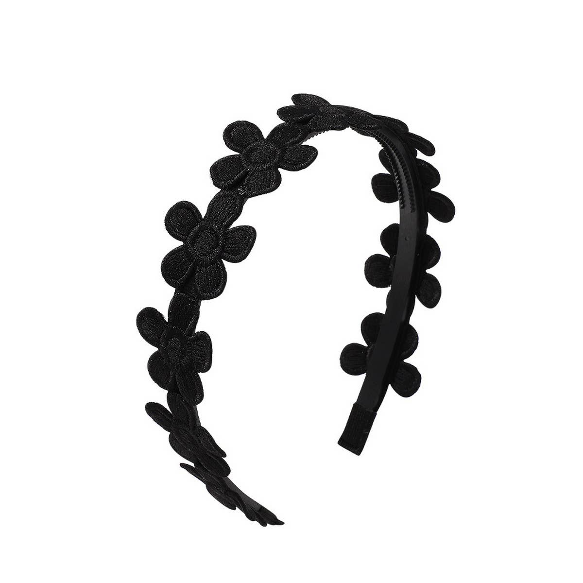 CHILDRENS VINTAGE DAISY EMBROIDERED HEADBAND_CWAHA2402