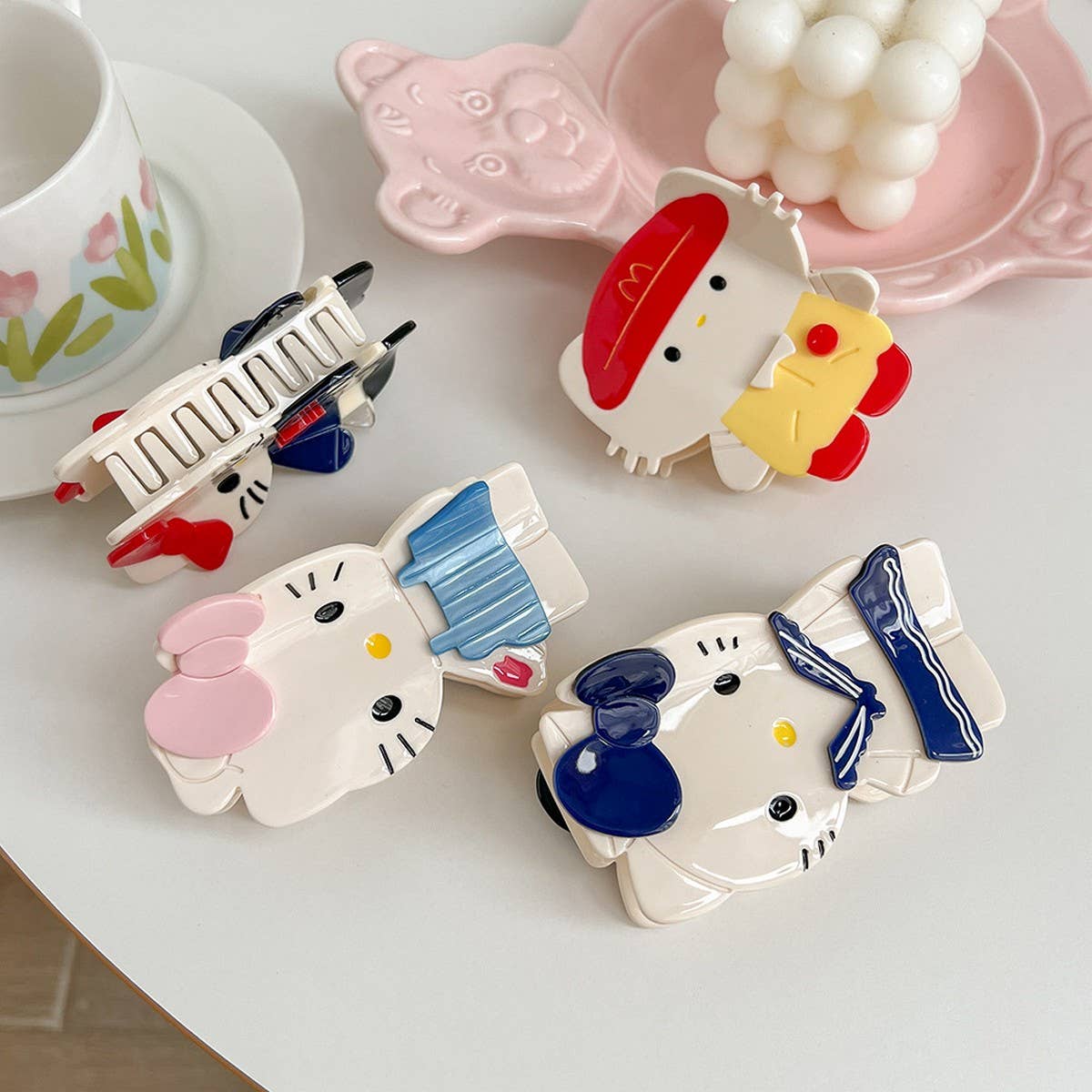 CUTE CARTOON CAT HAIR CLAW ACETATE HAIRPIN_CWAHA5707