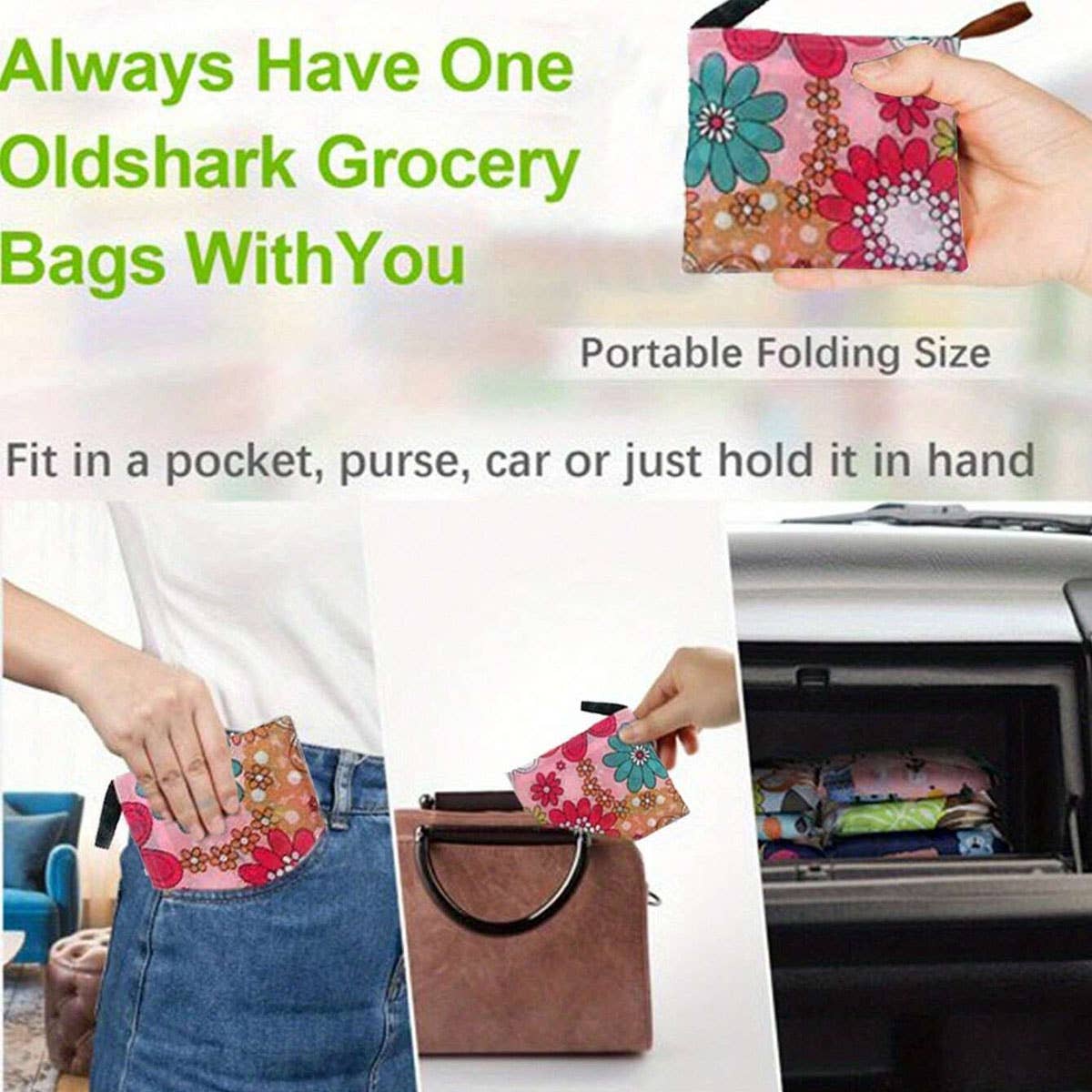 LARGE FOLDABLE CARTOON PRINTED SHOPPING BAG_CWAB3456