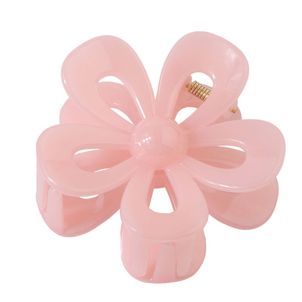 Matte Acrylic Flower Hair Claw Clip For Women_Cwaha07298