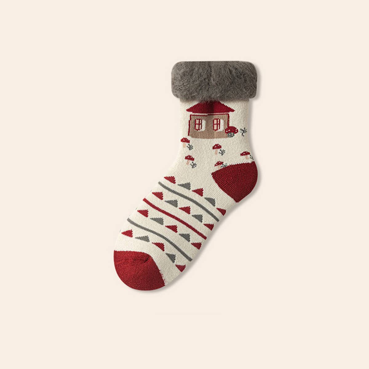 Ultra-Thick Fleece Winter Warm Cartoon Socks_Cwms03159