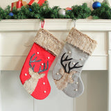 CHRISTMAS DECORATIONS CUTE DEER HEAD CANDY SOCKS_CWMS1448