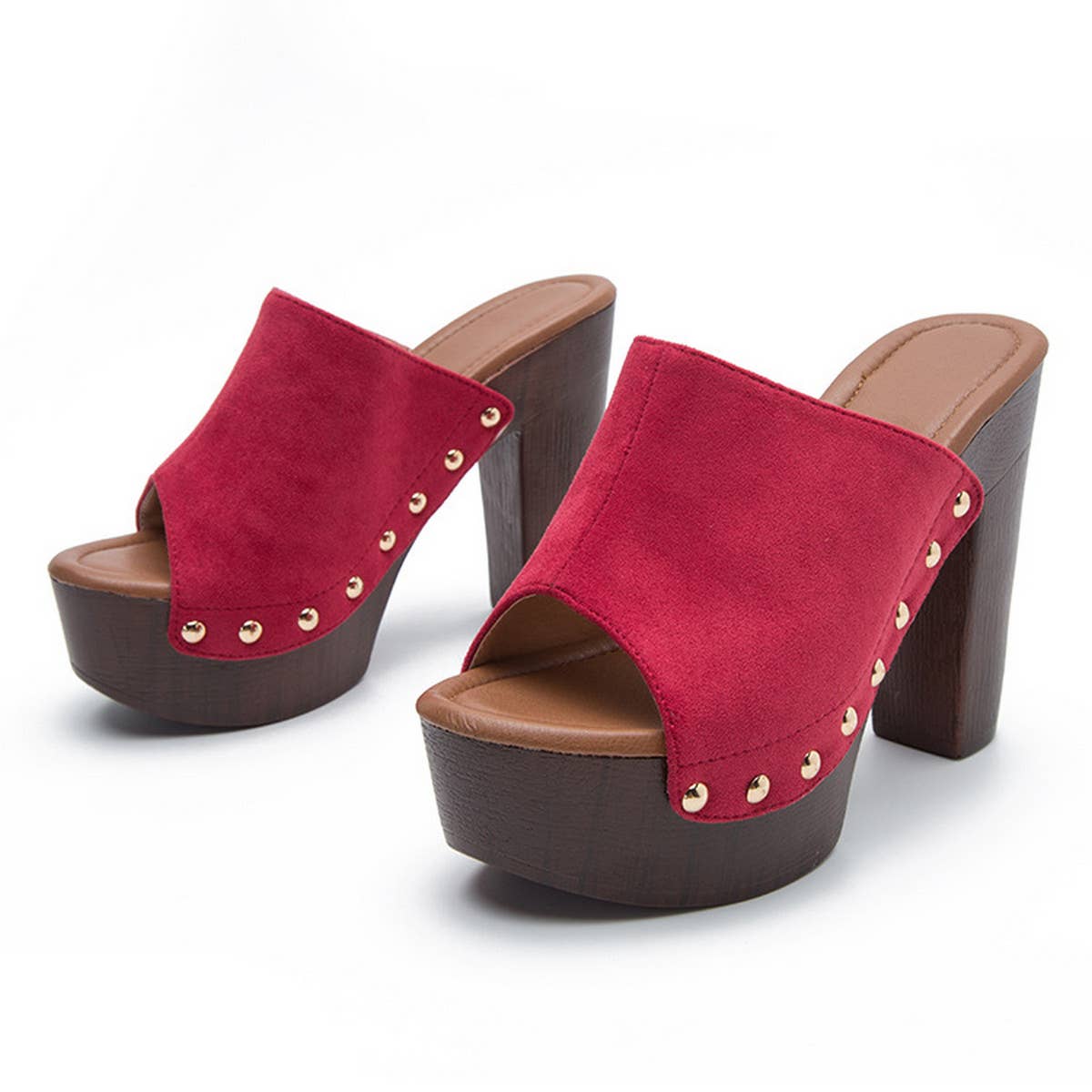 Waterproof High-Heeled Thick-Heeled Sandals