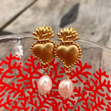 Trendy Designer Heart Stainless Earrings