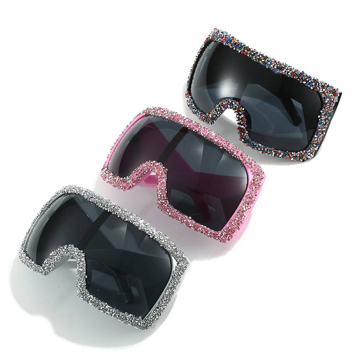 LARGE FRAME MASK LUXURY RHINESTONE SUNGLASSES_CWASG0858