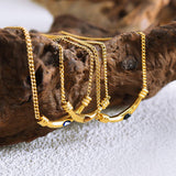 RETRO GOLD TITANIUM STEEL NECKLACE_CWAJE1077