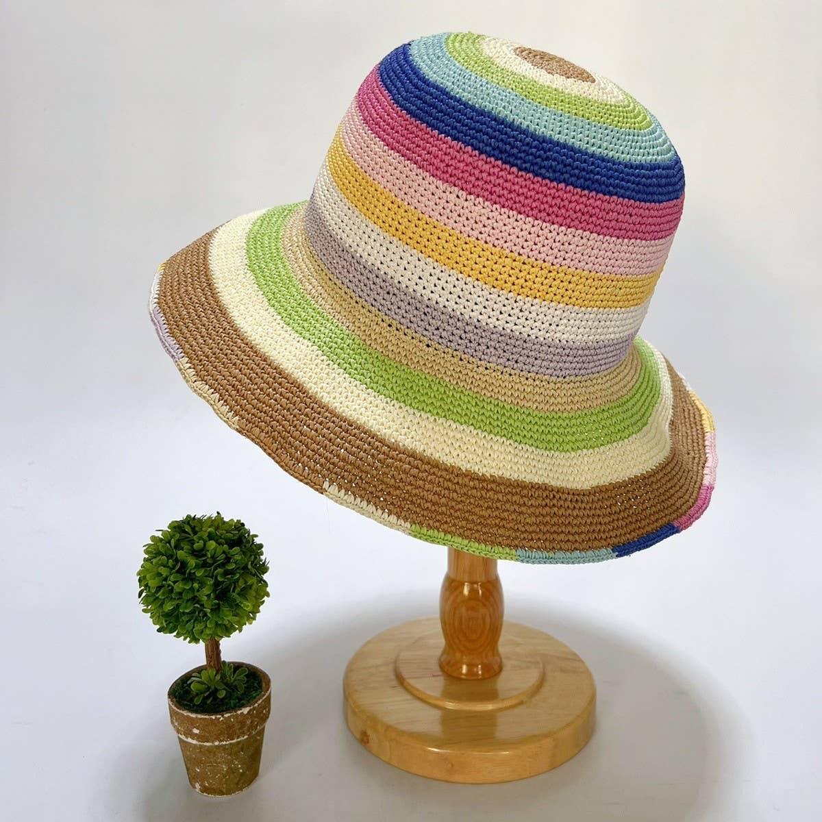 SUMMER COLORFUL FASHION HOLIDAY STRAW HAT_CWAH3587