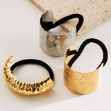 NEW MINIMALIST GEOMETRIC METAL PONYTAIL HAIR TIE_CWAHA6211