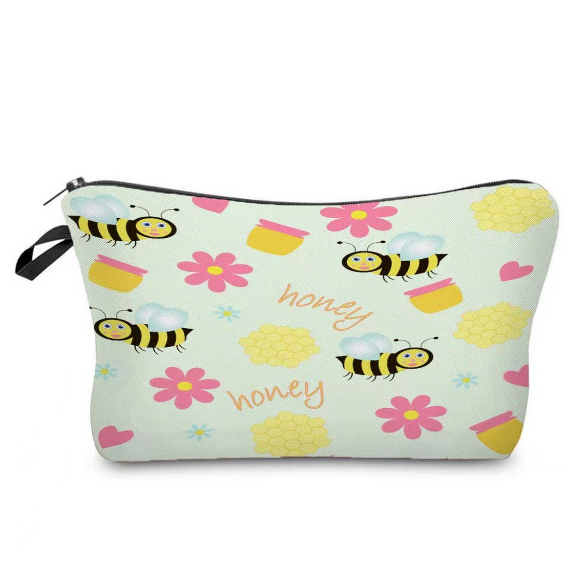 CUTE HARD WORKING BEE PRINTED COSMETIC BAG_CWAB2269