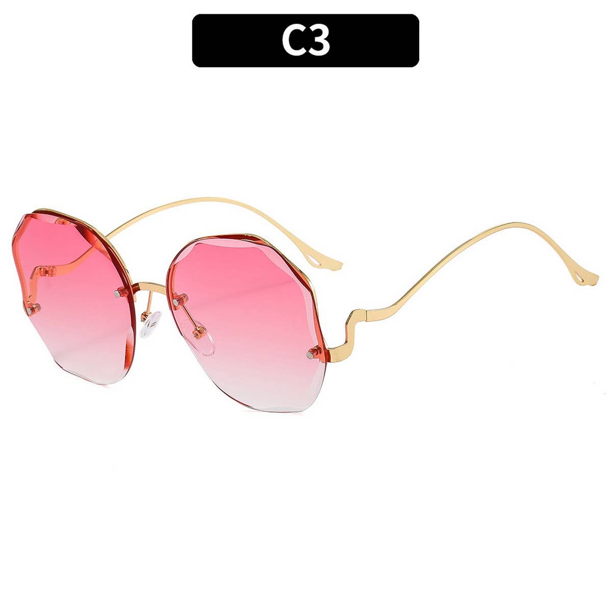 FASHIONABLE AND HIGH END RIMLESS SUNGLASSES_CWASG0383